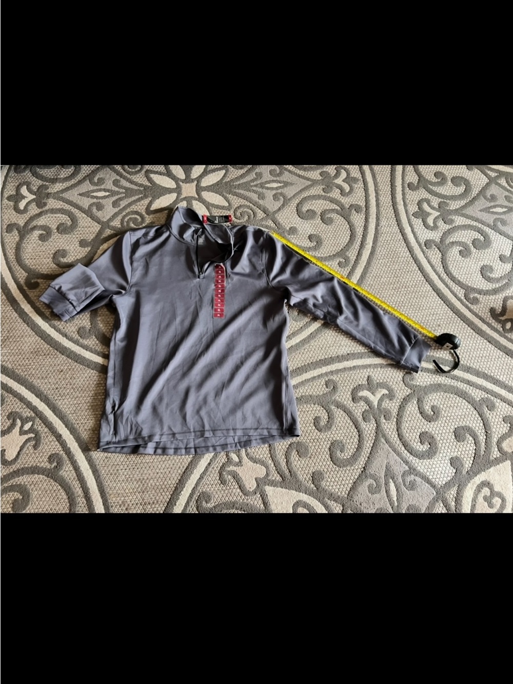 Members Mark Tech Knit Quarter Zip Pullover - Gray